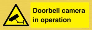 Doorbell camera in operation